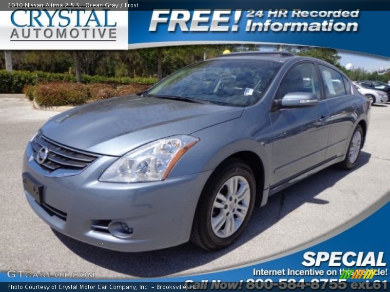 Ocean Gray / Frost 2010 Nissan Altima 2.5 S