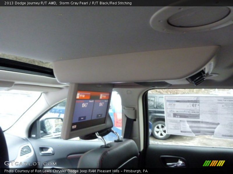 Storm Gray Pearl / R/T Black/Red Stitching 2013 Dodge Journey R/T AWD