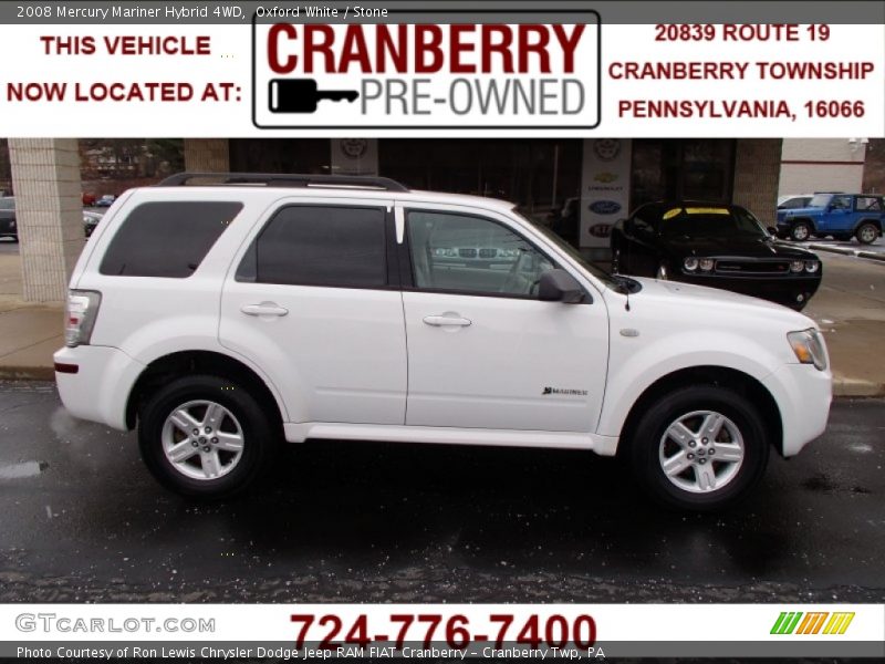 Oxford White / Stone 2008 Mercury Mariner Hybrid 4WD