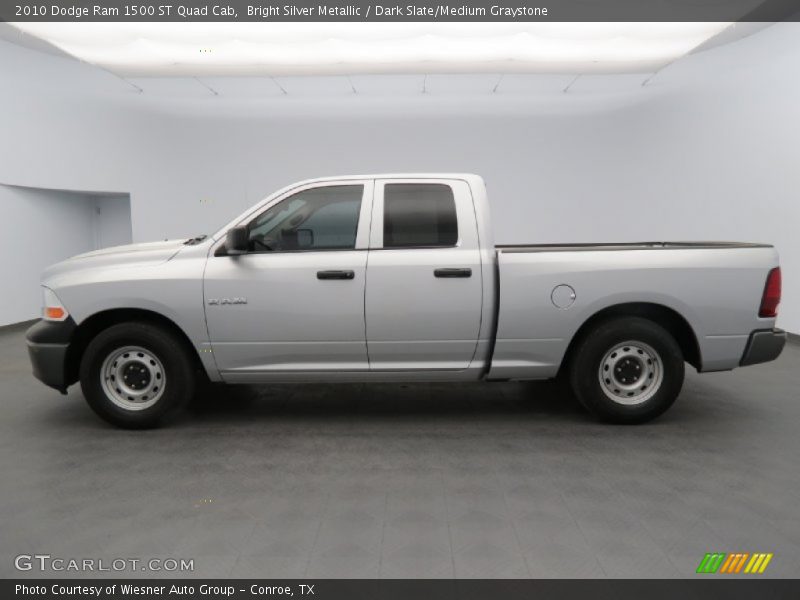 Bright Silver Metallic / Dark Slate/Medium Graystone 2010 Dodge Ram 1500 ST Quad Cab