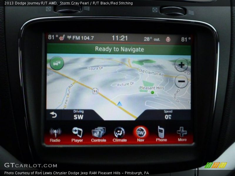 Navigation of 2013 Journey R/T AWD