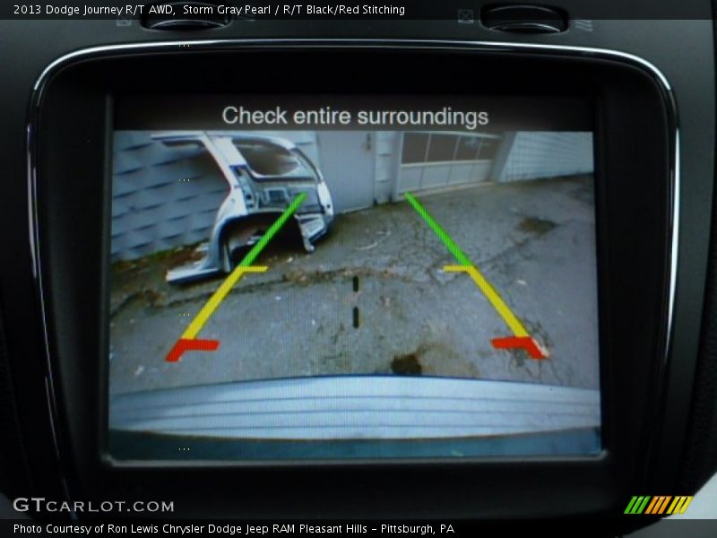Storm Gray Pearl / R/T Black/Red Stitching 2013 Dodge Journey R/T AWD