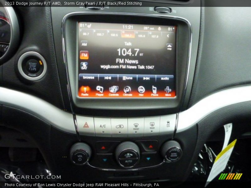 Controls of 2013 Journey R/T AWD