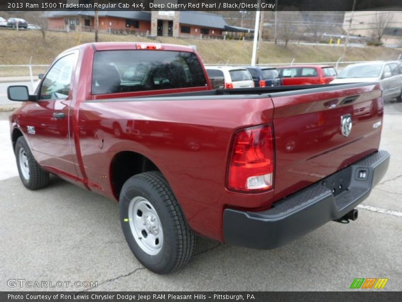 Deep Cherry Red Pearl / Black/Diesel Gray 2013 Ram 1500 Tradesman Regular Cab 4x4