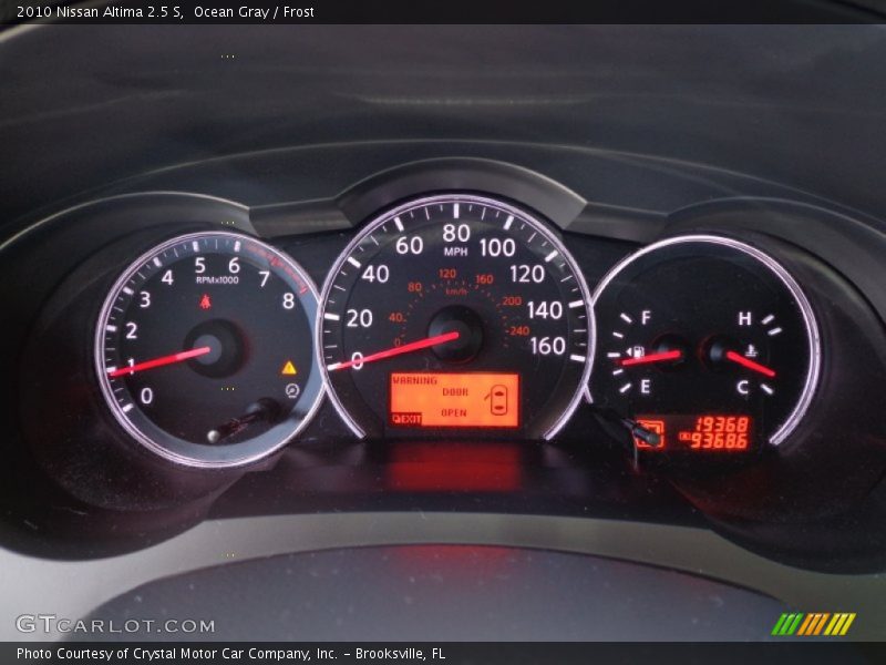  2010 Altima 2.5 S 2.5 S Gauges