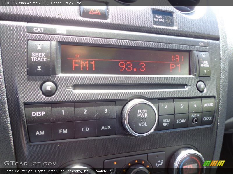 Audio System of 2010 Altima 2.5 S