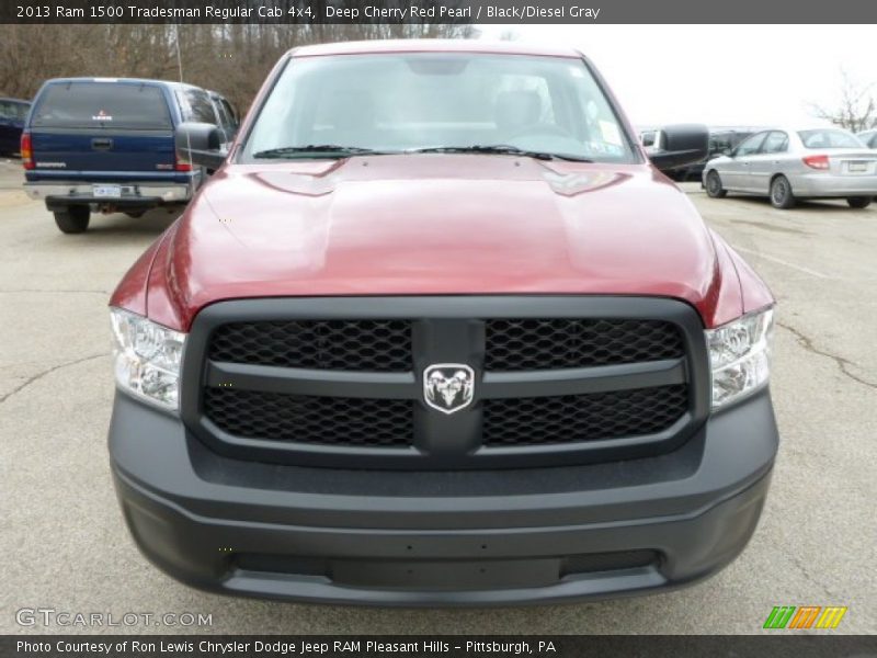 Deep Cherry Red Pearl / Black/Diesel Gray 2013 Ram 1500 Tradesman Regular Cab 4x4