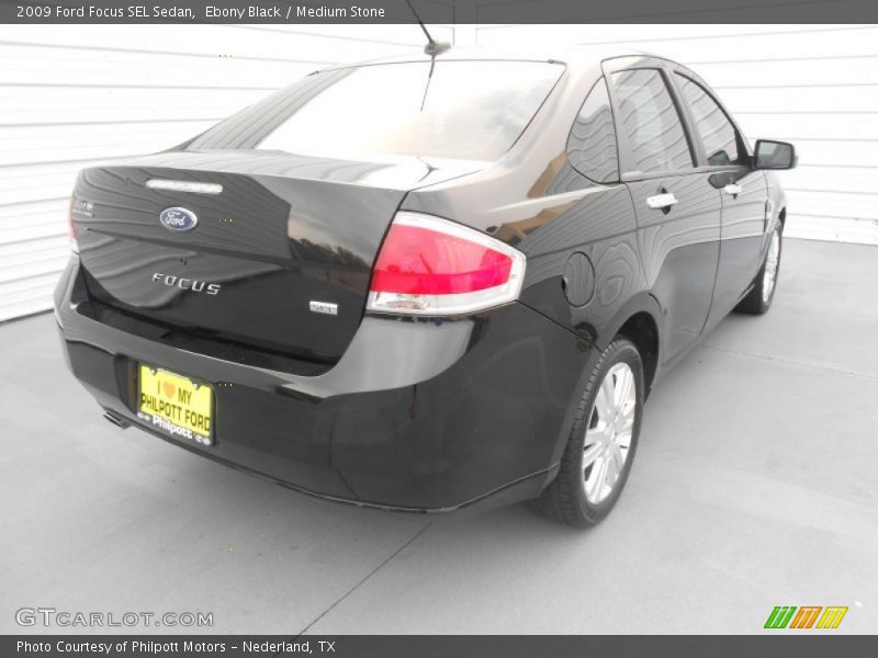 Ebony Black / Medium Stone 2009 Ford Focus SEL Sedan