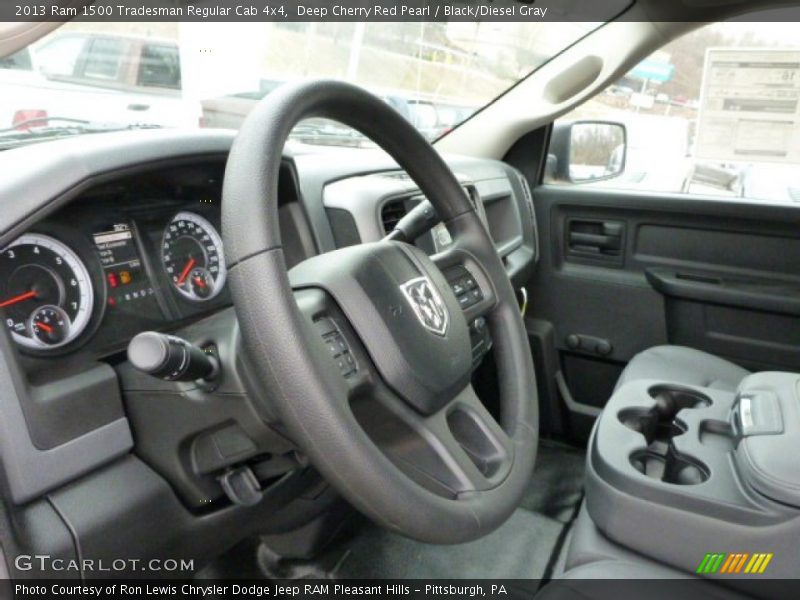 Deep Cherry Red Pearl / Black/Diesel Gray 2013 Ram 1500 Tradesman Regular Cab 4x4