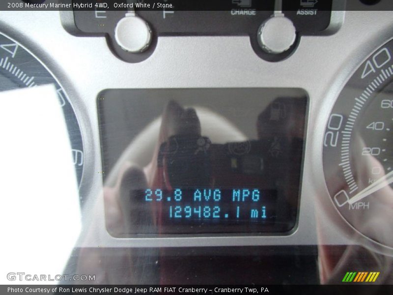 Oxford White / Stone 2008 Mercury Mariner Hybrid 4WD