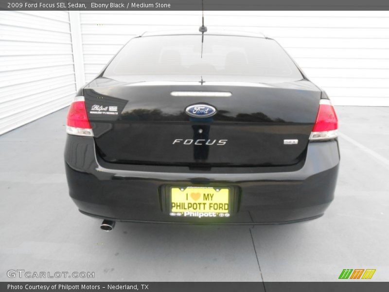 Ebony Black / Medium Stone 2009 Ford Focus SEL Sedan