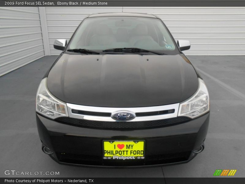 Ebony Black / Medium Stone 2009 Ford Focus SEL Sedan