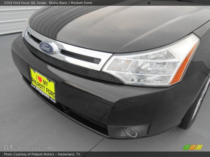 Ebony Black / Medium Stone 2009 Ford Focus SEL Sedan