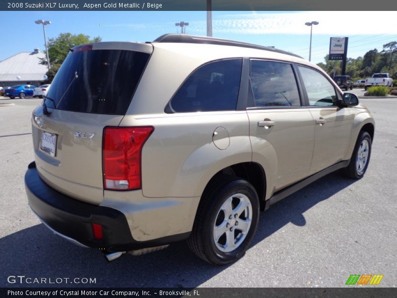 Aspen Gold Metallic / Beige 2008 Suzuki XL7 Luxury