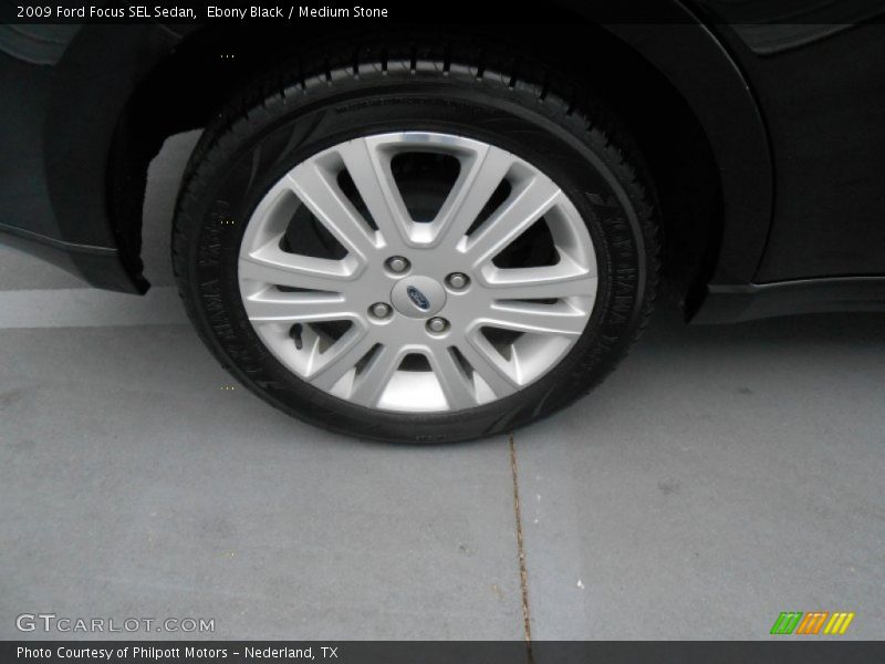 Ebony Black / Medium Stone 2009 Ford Focus SEL Sedan