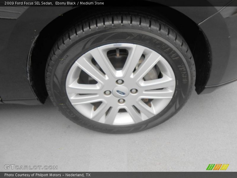 Ebony Black / Medium Stone 2009 Ford Focus SEL Sedan
