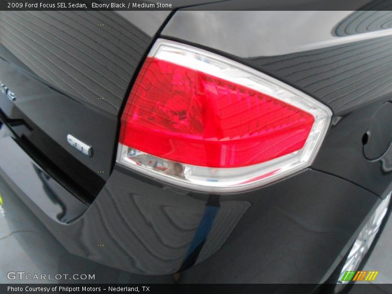 Ebony Black / Medium Stone 2009 Ford Focus SEL Sedan