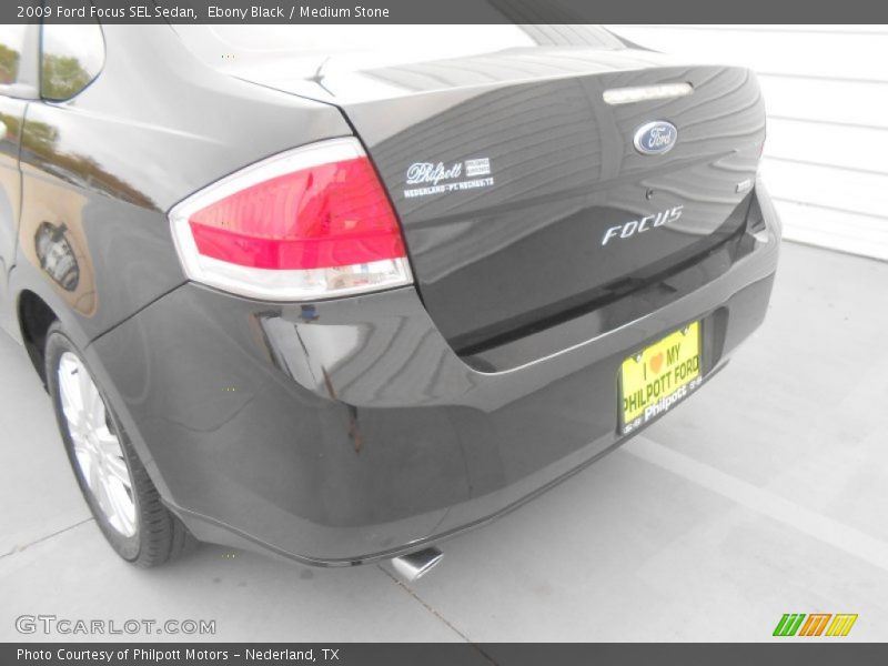 Ebony Black / Medium Stone 2009 Ford Focus SEL Sedan