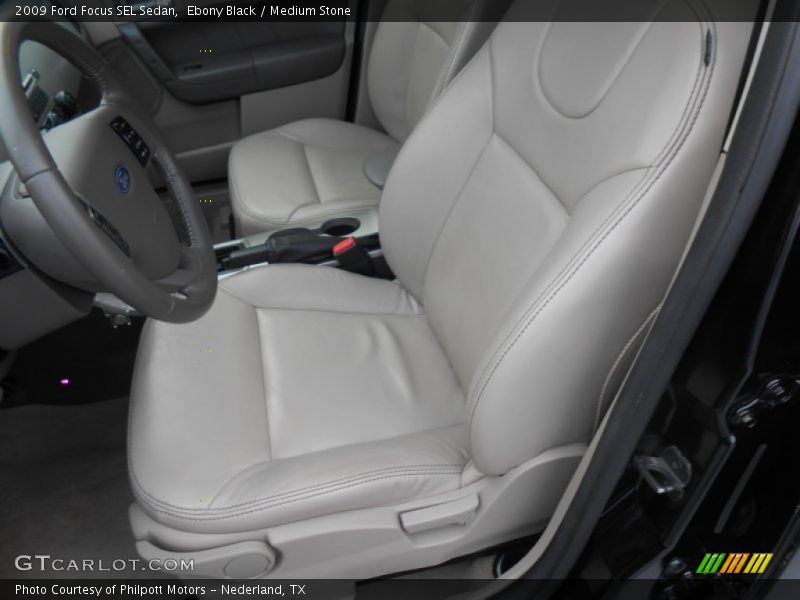 Ebony Black / Medium Stone 2009 Ford Focus SEL Sedan