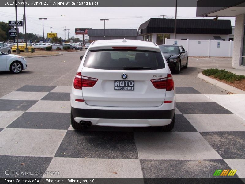 Alpine White / Sand Beige 2013 BMW X3 xDrive 28i