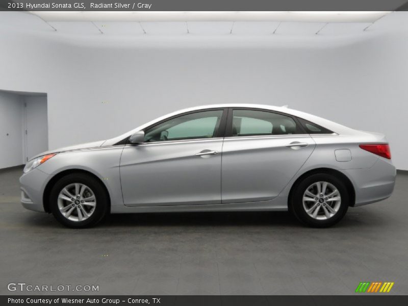 Radiant Silver / Gray 2013 Hyundai Sonata GLS