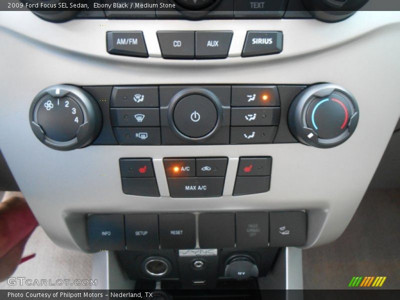 Ebony Black / Medium Stone 2009 Ford Focus SEL Sedan