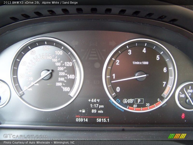 Alpine White / Sand Beige 2013 BMW X3 xDrive 28i