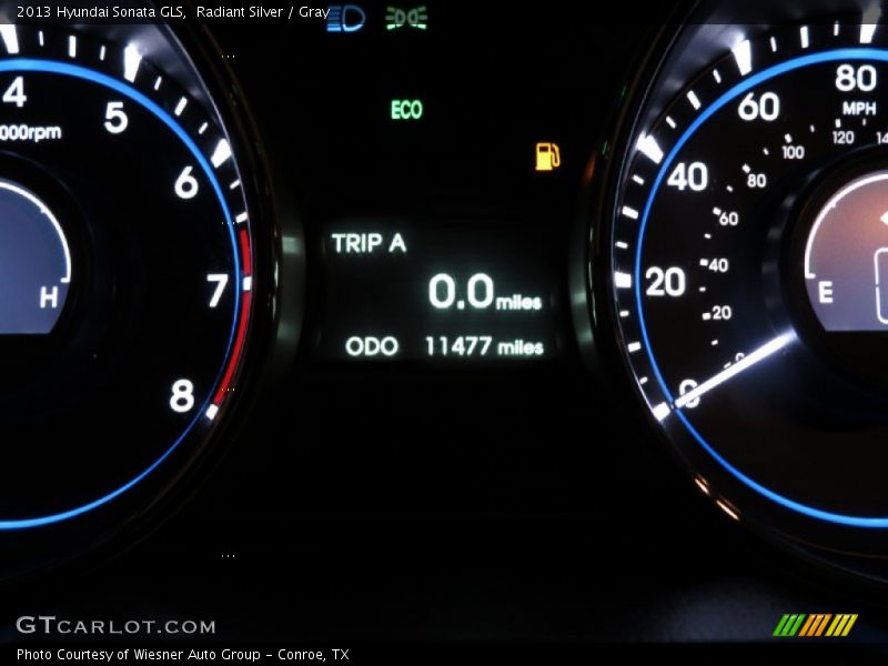 Radiant Silver / Gray 2013 Hyundai Sonata GLS