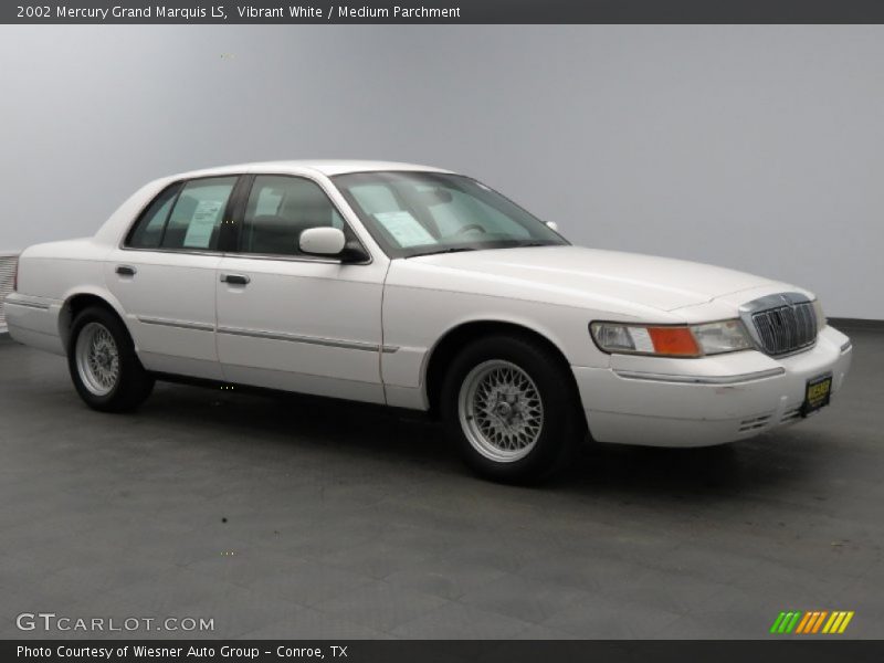 Vibrant White / Medium Parchment 2002 Mercury Grand Marquis LS