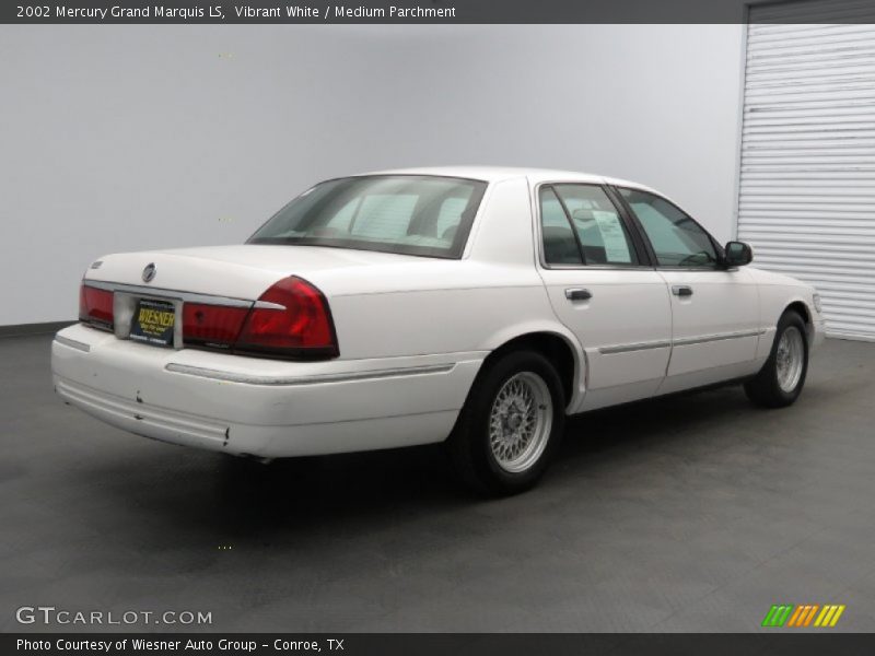 Vibrant White / Medium Parchment 2002 Mercury Grand Marquis LS
