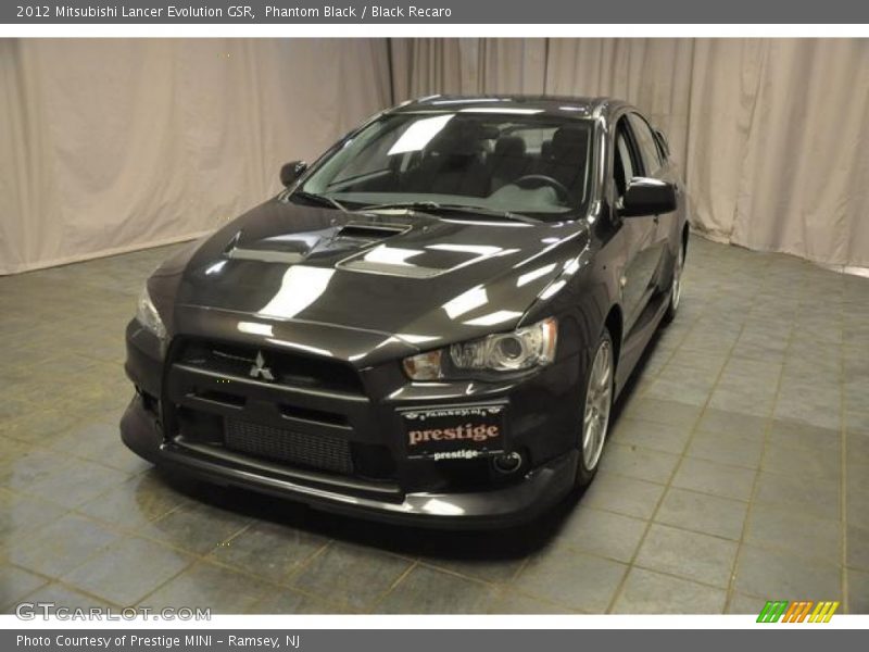 Phantom Black / Black Recaro 2012 Mitsubishi Lancer Evolution GSR