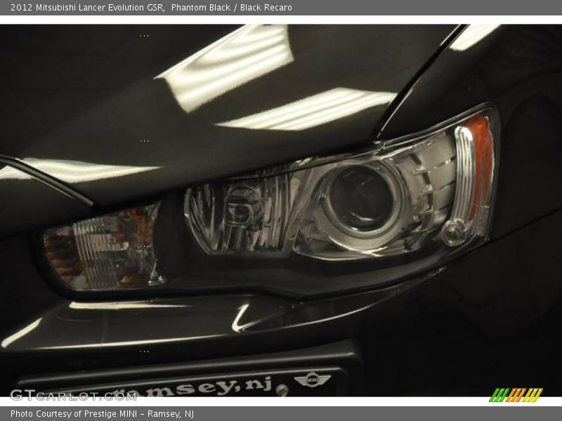 Phantom Black / Black Recaro 2012 Mitsubishi Lancer Evolution GSR
