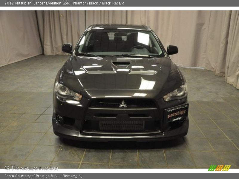 Phantom Black / Black Recaro 2012 Mitsubishi Lancer Evolution GSR