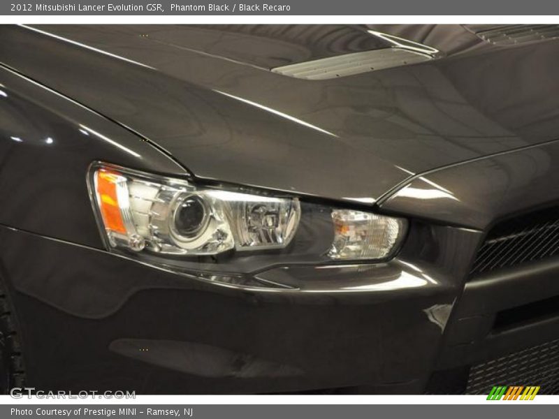 Phantom Black / Black Recaro 2012 Mitsubishi Lancer Evolution GSR