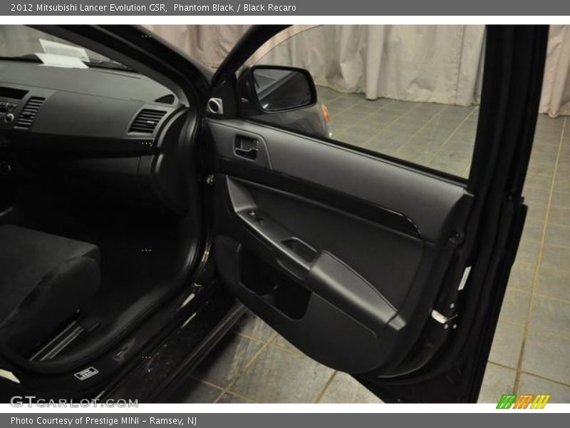 Phantom Black / Black Recaro 2012 Mitsubishi Lancer Evolution GSR