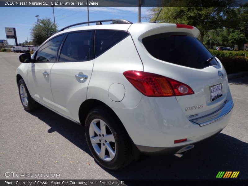 Glacier White Pearl / Beige 2010 Nissan Murano SL