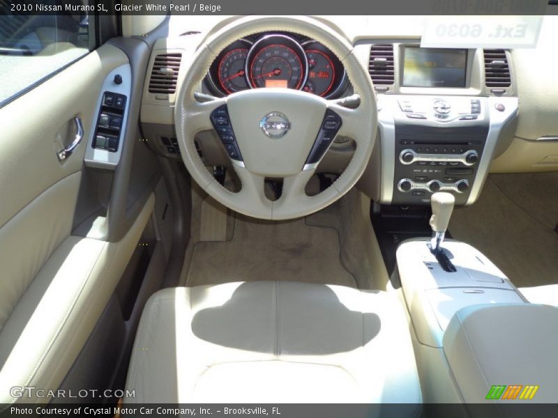 Glacier White Pearl / Beige 2010 Nissan Murano SL