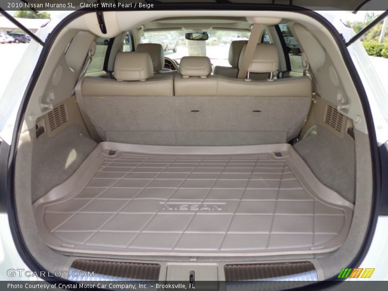 Glacier White Pearl / Beige 2010 Nissan Murano SL