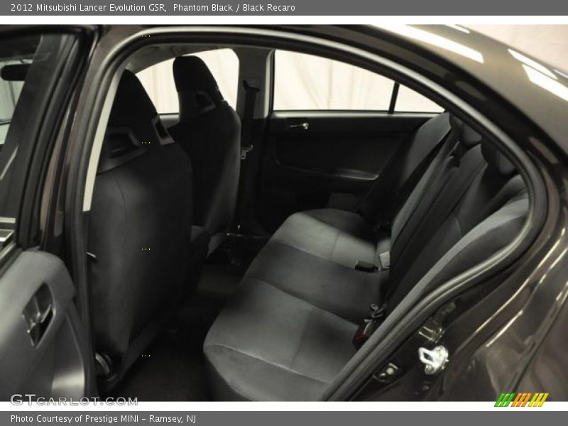 Phantom Black / Black Recaro 2012 Mitsubishi Lancer Evolution GSR
