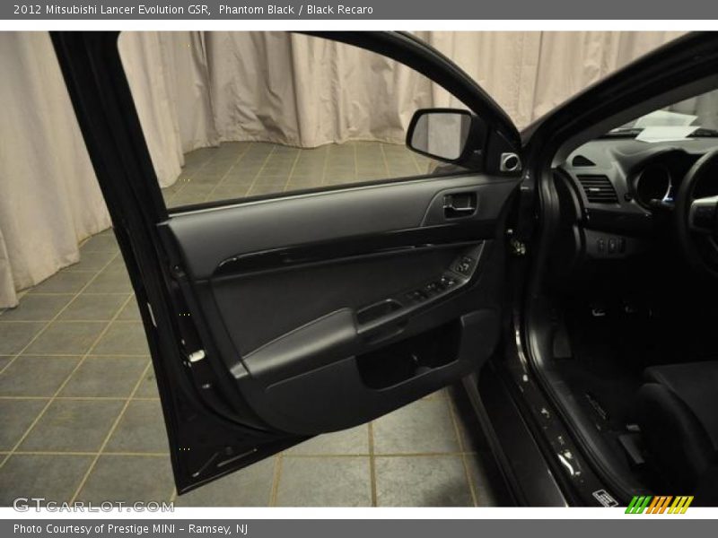 Phantom Black / Black Recaro 2012 Mitsubishi Lancer Evolution GSR