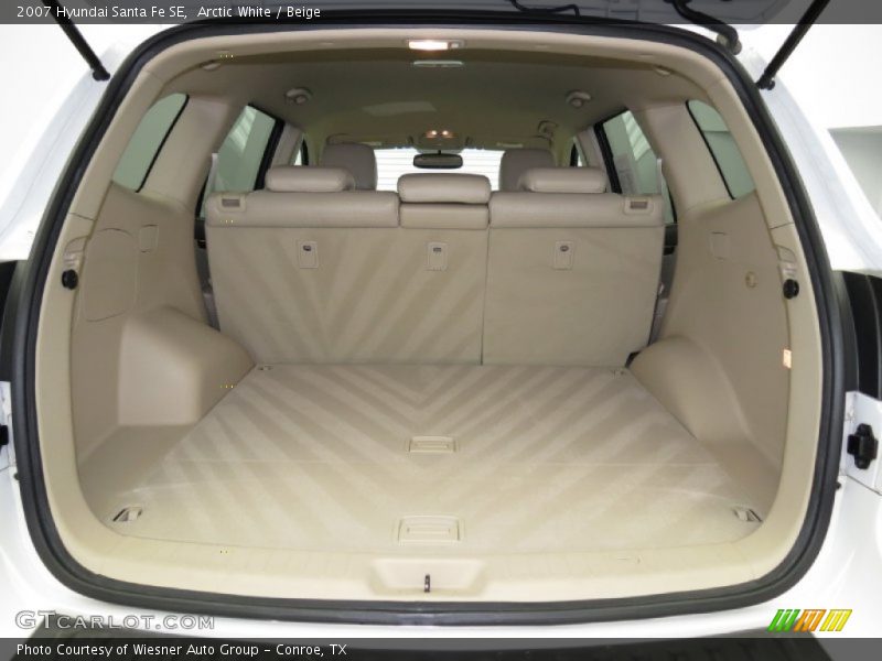 Arctic White / Beige 2007 Hyundai Santa Fe SE