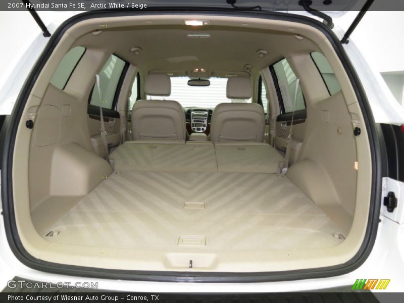 Arctic White / Beige 2007 Hyundai Santa Fe SE