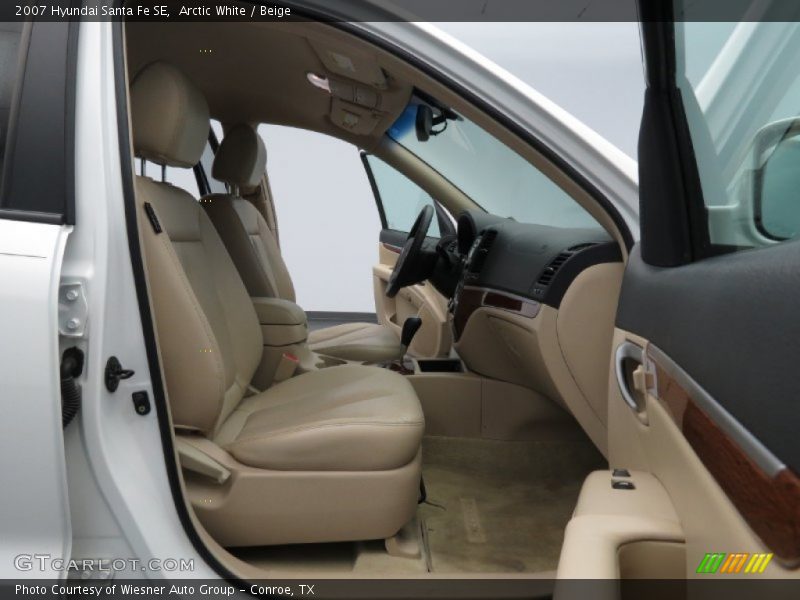 Arctic White / Beige 2007 Hyundai Santa Fe SE