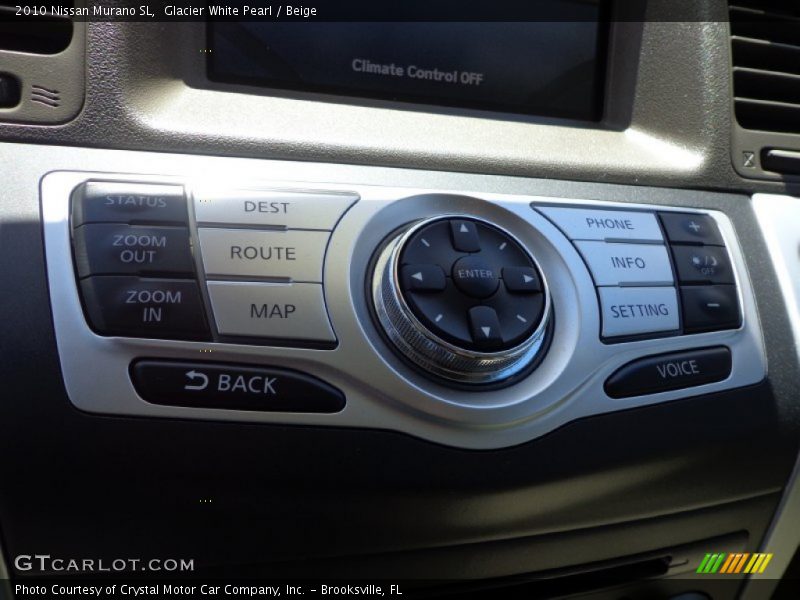 Glacier White Pearl / Beige 2010 Nissan Murano SL