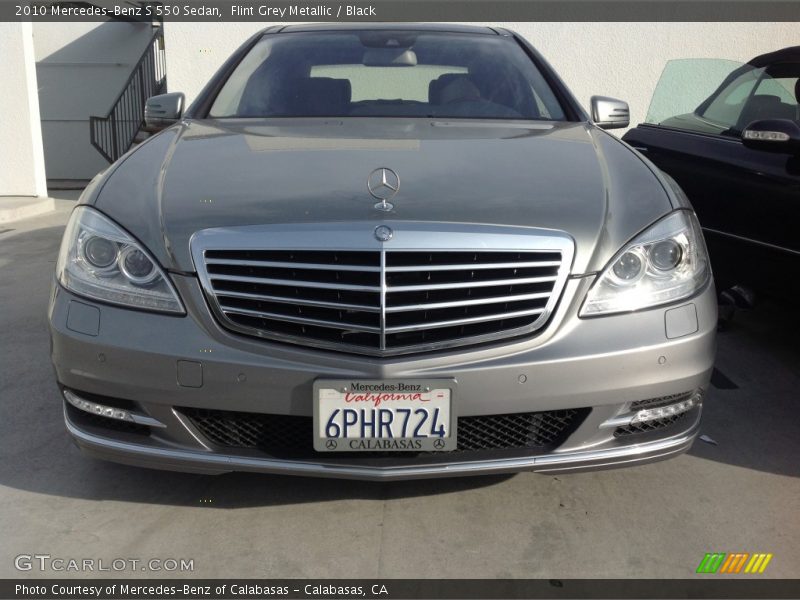 Flint Grey Metallic / Black 2010 Mercedes-Benz S 550 Sedan
