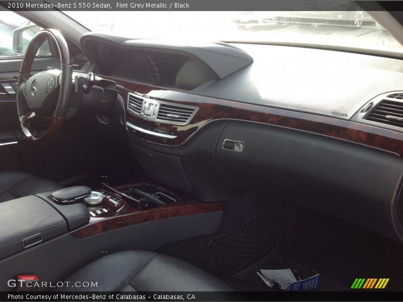 Flint Grey Metallic / Black 2010 Mercedes-Benz S 550 Sedan