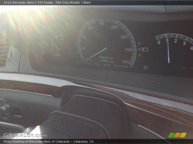 Flint Grey Metallic / Black 2010 Mercedes-Benz S 550 Sedan