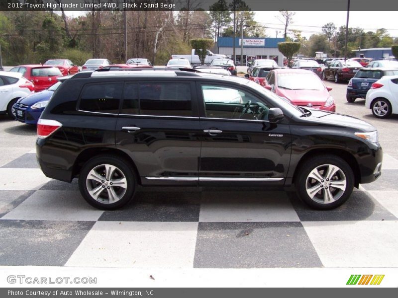 Black / Sand Beige 2012 Toyota Highlander Limited 4WD