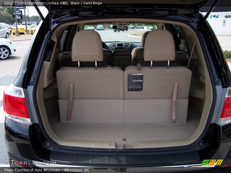 Black / Sand Beige 2012 Toyota Highlander Limited 4WD
