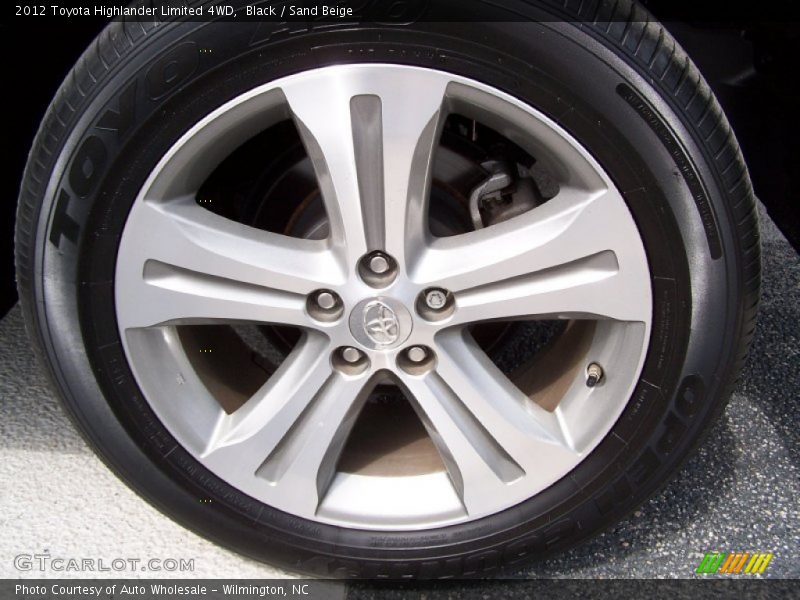 Black / Sand Beige 2012 Toyota Highlander Limited 4WD